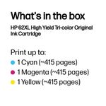 Hp 62Xl Ink Cart Hy Tri-Color Cmy
