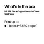 Hp 87A Black Toner Cf287A