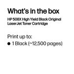 Hp 508X Ljet Toner Hy Blk Cf360X