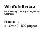 Hp 951Xl Officejet Ink Cn046Ae Cyan