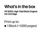 Hp 932Xl Officejet Ink Blk Cn053Ae