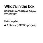 Hp 970Xl Officejet Ink Black Cn625Ae