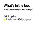Hp 953 Original Ink Cart Ylw F6U14Ae