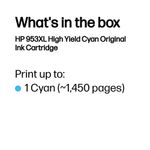 Hp 953Xl Orig Ink Cart Hy Cy F6U16Ae