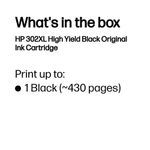 Hp 302Xl Ink Cartridge Hy Black