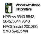 Hp 62 Ink Carts 2-Pkblk/Tri Col Cmy