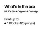 Hp 304 Ink Cartridge Black N9K06Ae