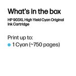 Hp 903Xl Ink Cart Hy Cyan T6M03Ae