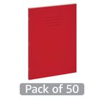 Exr Book 8Mm Lined 80P A4+ Red Pk50
