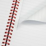 Black N Red Pp Elast Notebook A5 Pk5