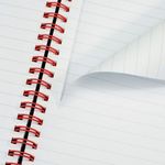 Black N Red Wire Hb Notebook A5 Pk5