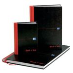 Black N Red Hb Ruled Notebook A4 Pk5