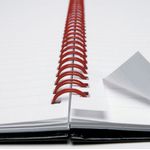 Black N Red Wire Notebook A4 Pk10