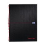 Black N Red Hb Wire Ntbk A4Plus Pk5