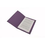 Guildhall Sq Cut Fldr Fc Mauve Pk100