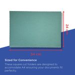 Guildhall Sq Cut Fldr Fc Blue Pk100