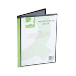 Q-Connect Pres Dsp Book 10Pkt Blk
