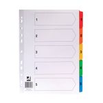 Q-Connect 1-5 Index Multi Tab Wht A4