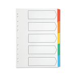 Q-Connect Index A4 Multi-Colour Btab