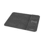 Mouse Mat With Wireless Charger Grey