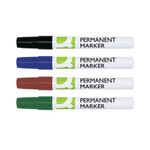 Perm Marker Bullet 4Mm Assorted Pk4