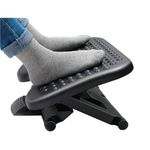 Q-Connect Height Adj Footrest Black