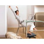 Q-Connect Height Adj Footrest Black