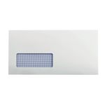Q-Connect Dl Env Wdw Rcyc Wht Pk500