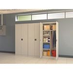 Steel Janitorial Clng Cupboard Slv