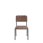 Tovi Side Chair Brown With Blk Frame