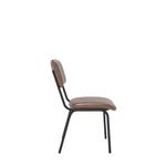 Tovi Side Chair Brown With Blk Frame