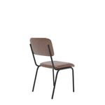 Tovi Side Chair Brown With Blk Frame