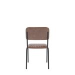 Tovi Side Chair Brown With Blk Frame