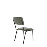 Tovi Side Chair Green With Blk Frame
