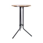 Trine Wooden Top High Table 1110Mm