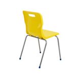Titan 4 Leg Clsm Chair Yellow