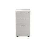 Jemini 3 Drw Desk High White