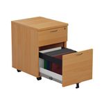 Jemini 2Drw Mobile Pedestal Beech