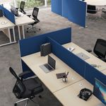 First Desk Mtd Screen 1200X400 Blue