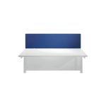 Jemini Straight Mtd Desk Screen Blue