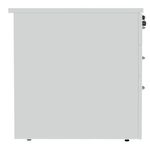 5 Star Desk High Pedestal 600Mm Wht