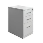 5 Star Desk High Pedestal 600Mm Wht