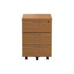 Jemini 3Drw Mobile Pedestal Nova Oak