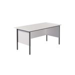 5 Star Rect 4 Leg Desk White