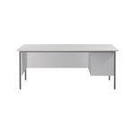 5 Star Rect 2 Drw Ped White