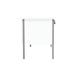 5 Star Rect 3 Drw Ped White