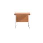 Jemini Single Rect Desk 800 Beech