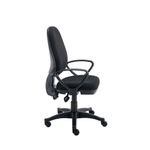 2 Lever Optr Chair Blk With Fxd Arms
