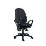 2 Lever Optr Chair Blk With Fxd Arms