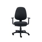 2 Lever Optr Chair Blk With Adj Arms